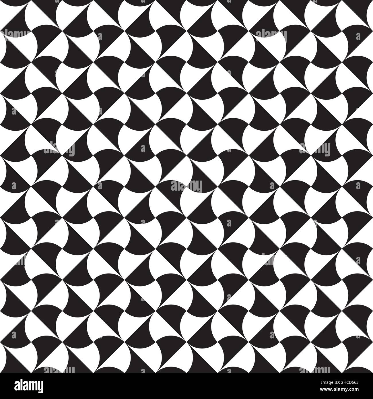 Seamless Art Deco Japanese leaf abstract vector pattern Stock Vector