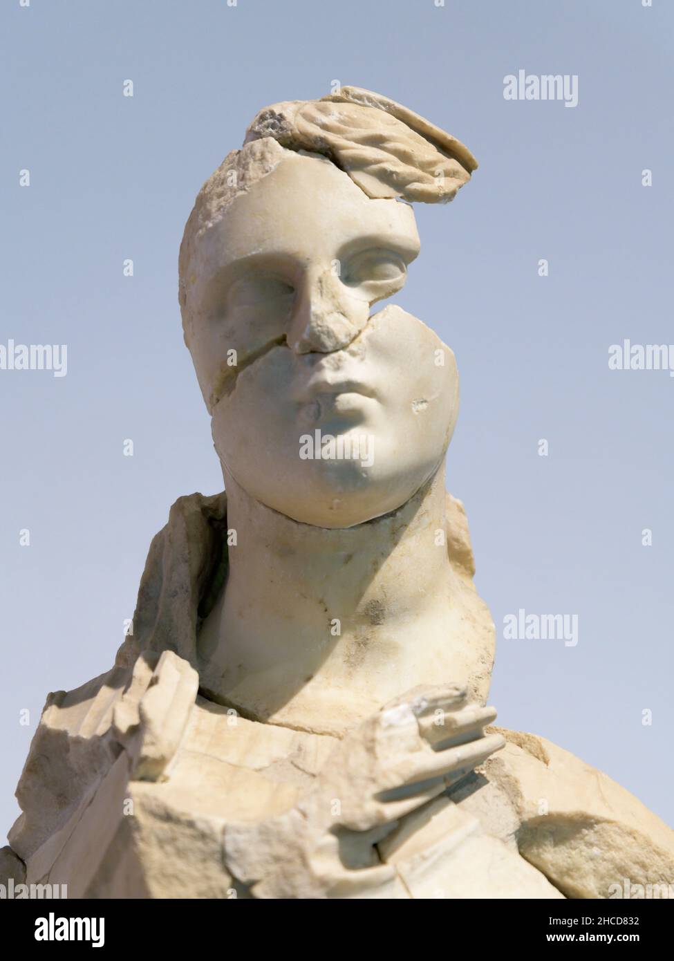 Ancient roman marble portrait bust of woman isolated Stock Photo - Alamy