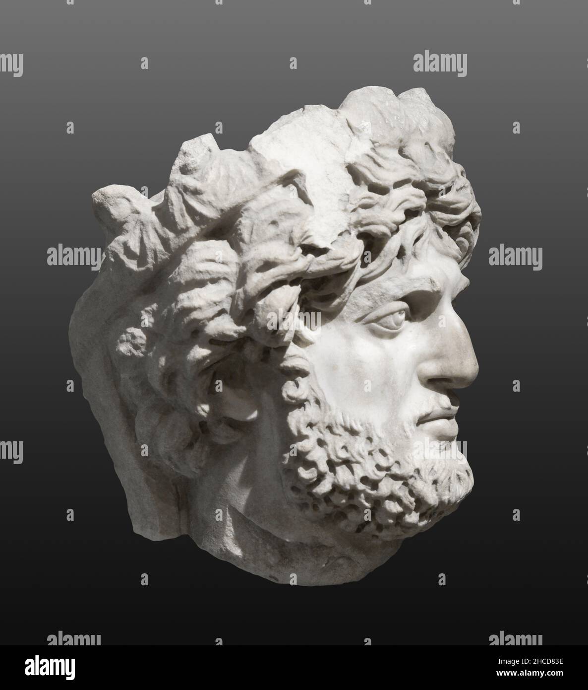 Ancient roman marble portrait bust of man. Isolated Stock Photo - Alamy