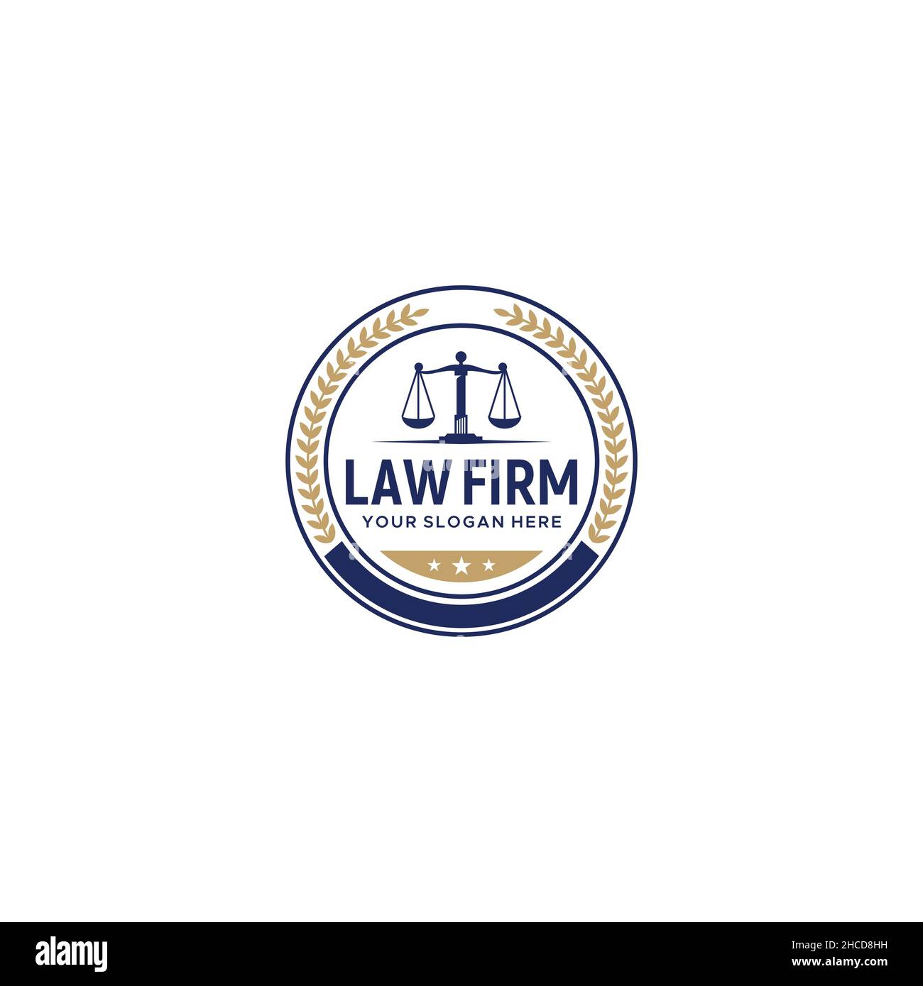 Modern flat design LAW FIRM justice logo design Stock Vector Image ...