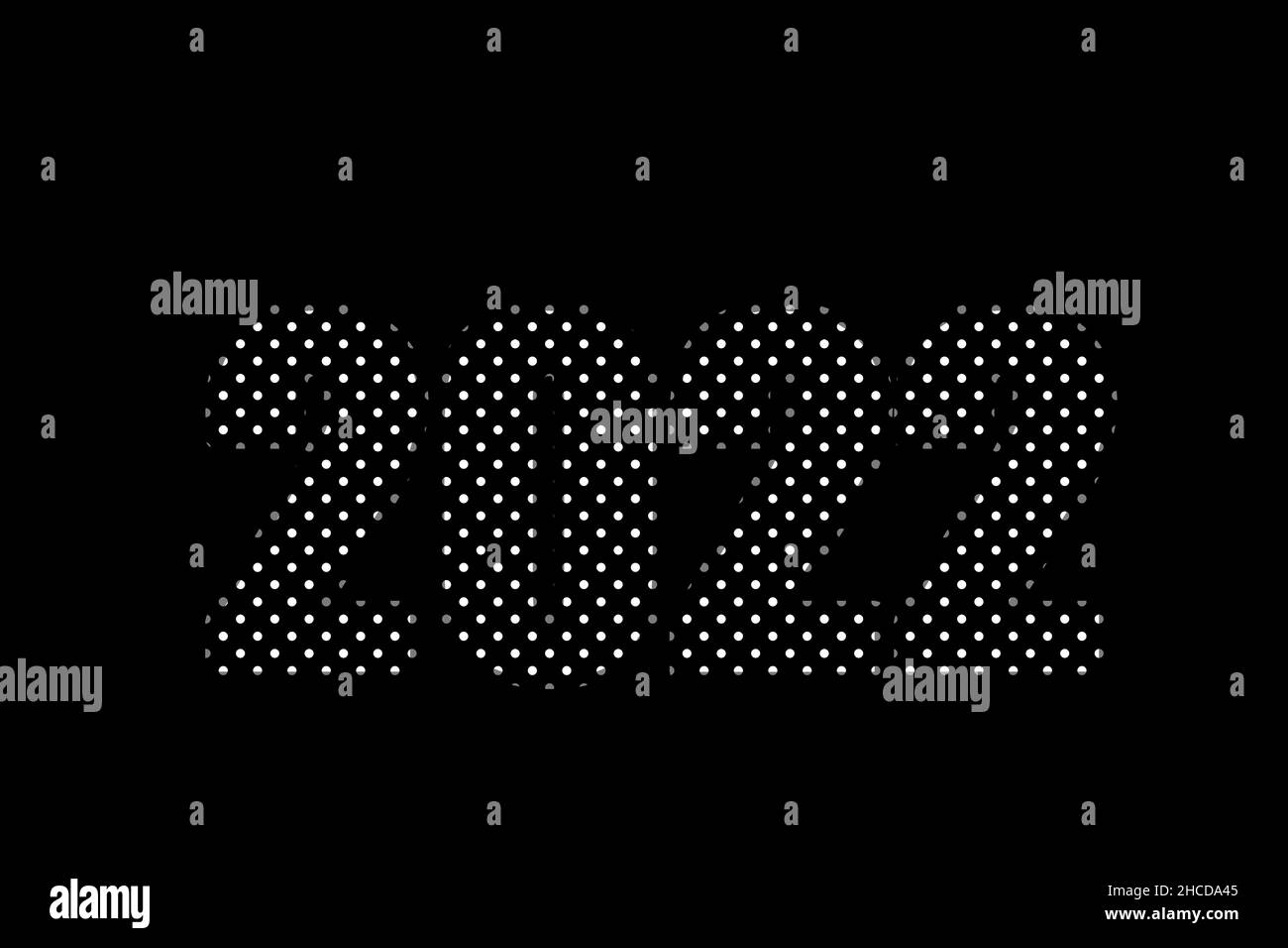 New Year 2022 template. Colorful 2022 Text. 2022 Happy New Year. 2022