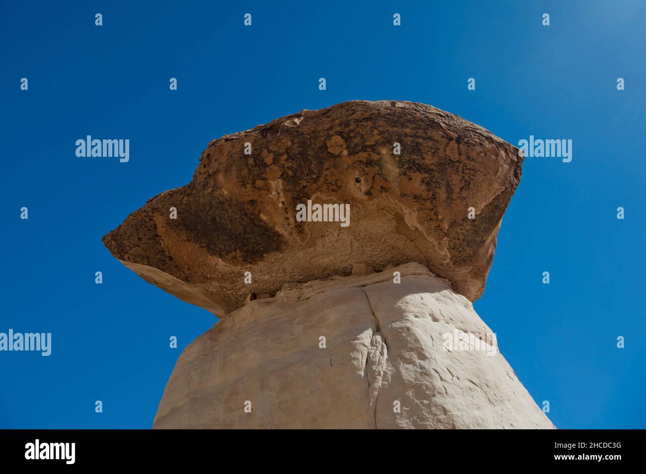 Sandstone Toadstool hoodoo, Grand Staircase - Escalante National Monument, Utah Stock Photo