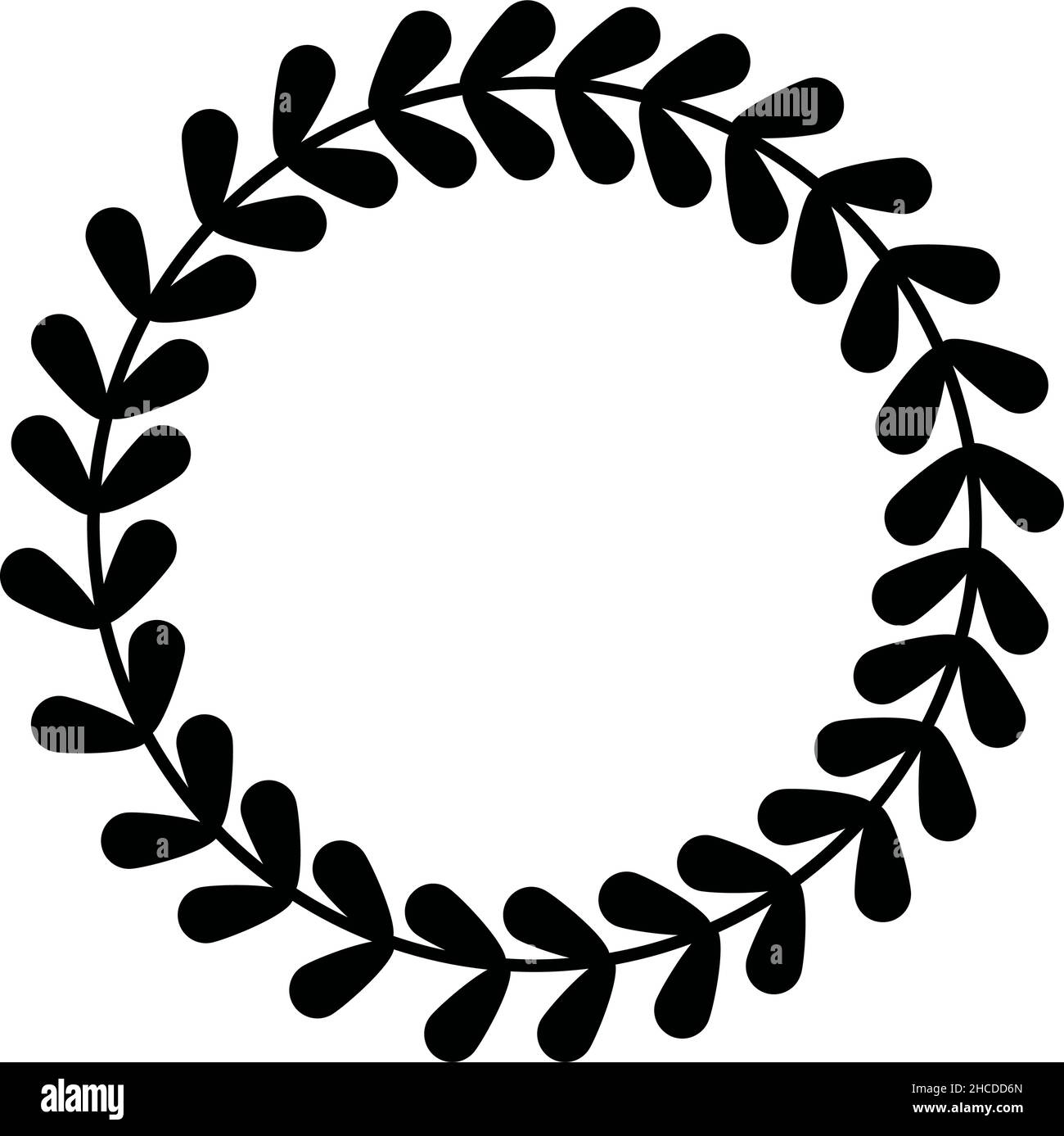black laurel wreath over white Stock Vector Image & Art - Alamy