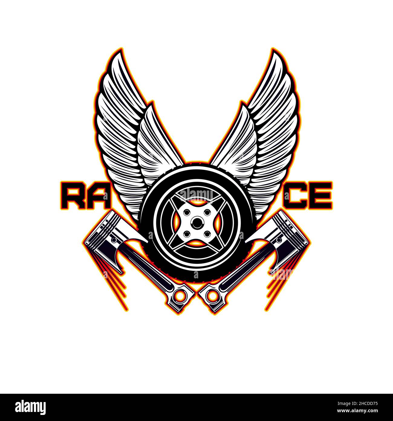 Touring race car part Stock Vector Images Alamy