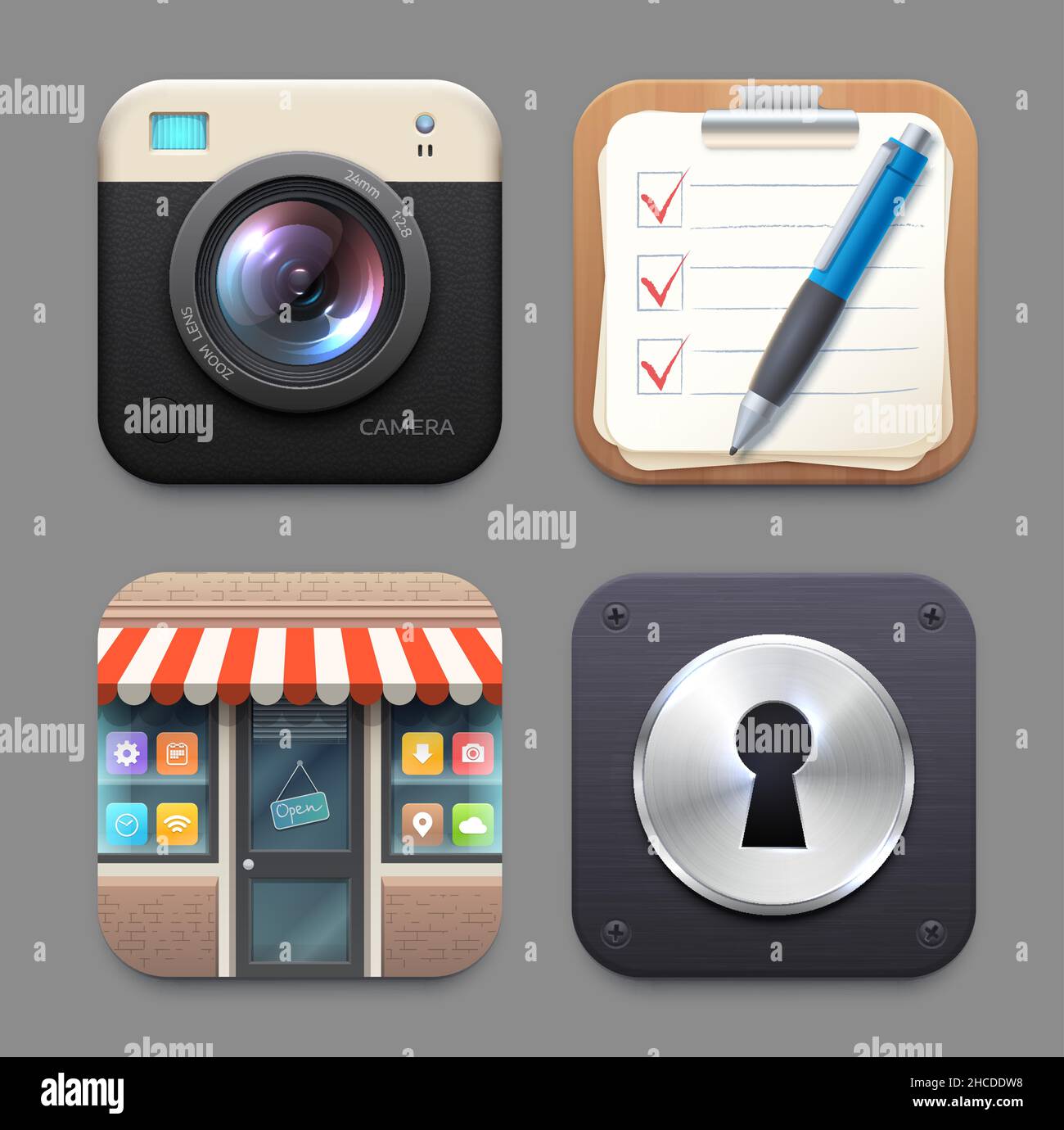 Pad lock photo Stock Vector Images - Alamy