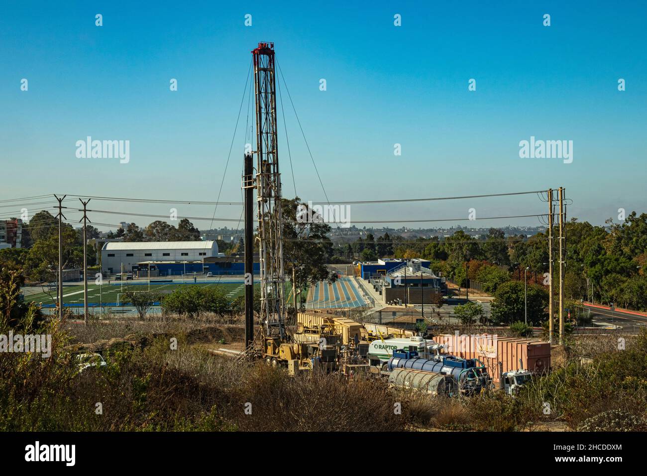Inglewood Oil Field, Baldwin Hills, Culver City, California, USA Stock Photo