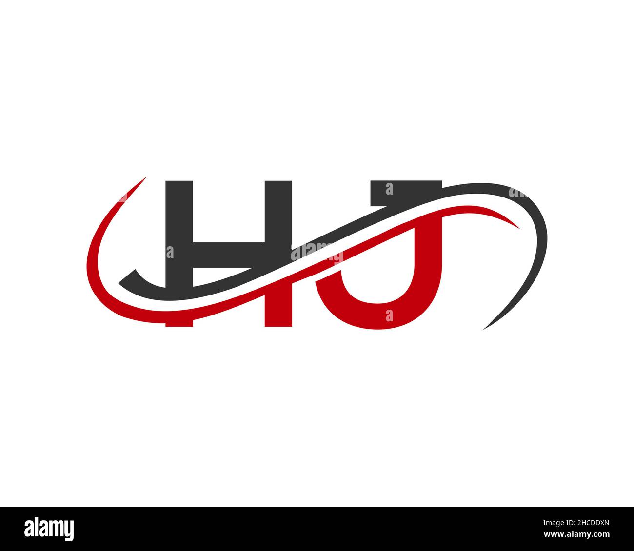 Initial HJ Logo Design. HJ Letter Linked Business Logo. HJ logo Design ...