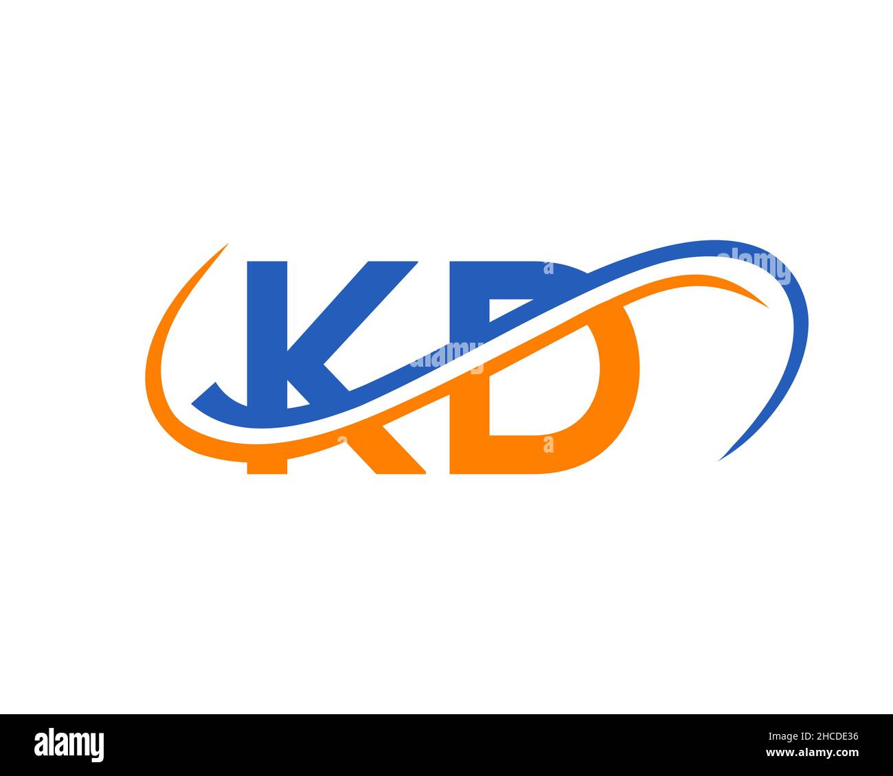 Initial KD Logo Design. KD Letter Linked Business Logo. KD logo Design