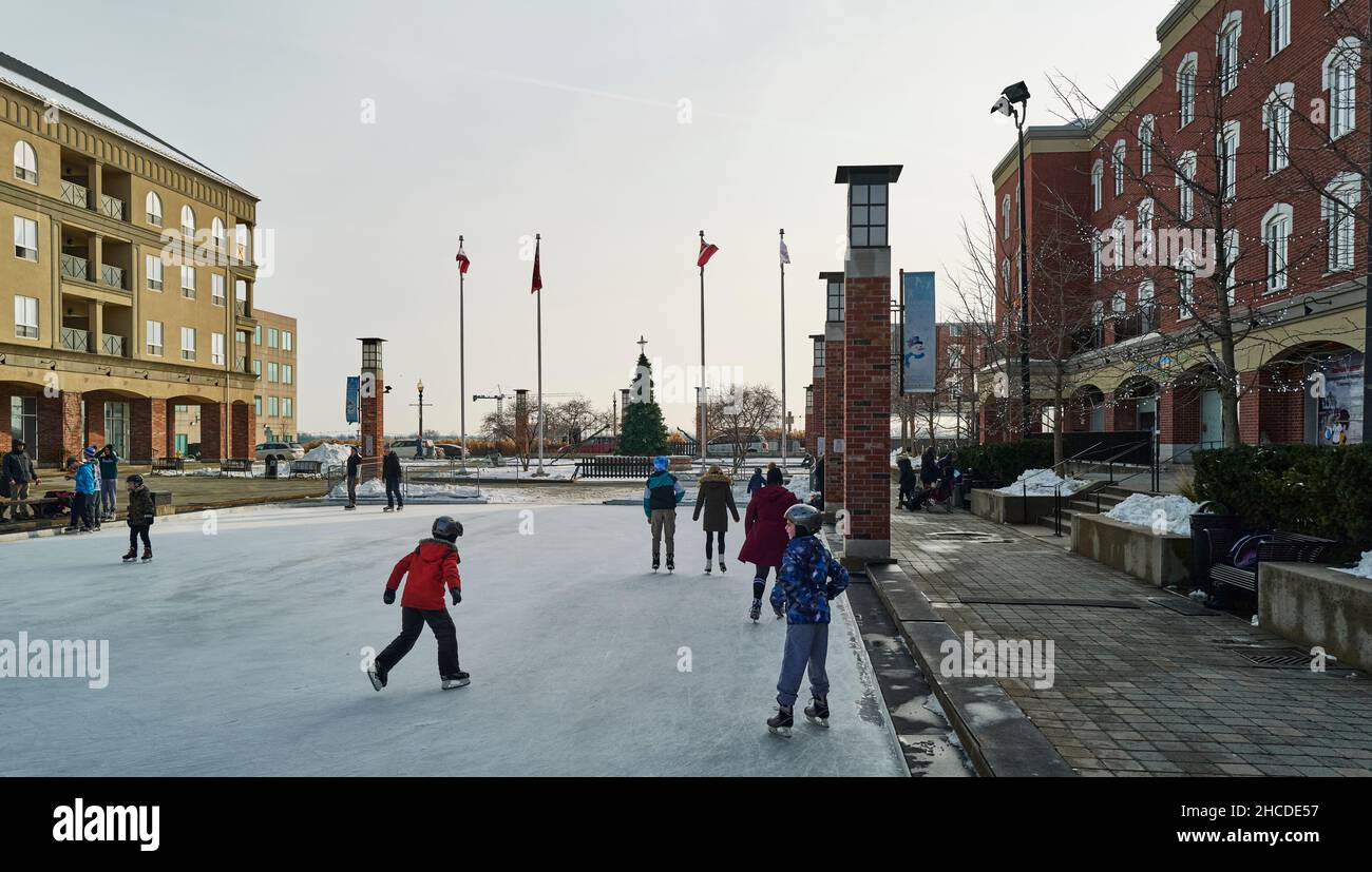 Brantford Ontario skating rink Stock Photo Alamy