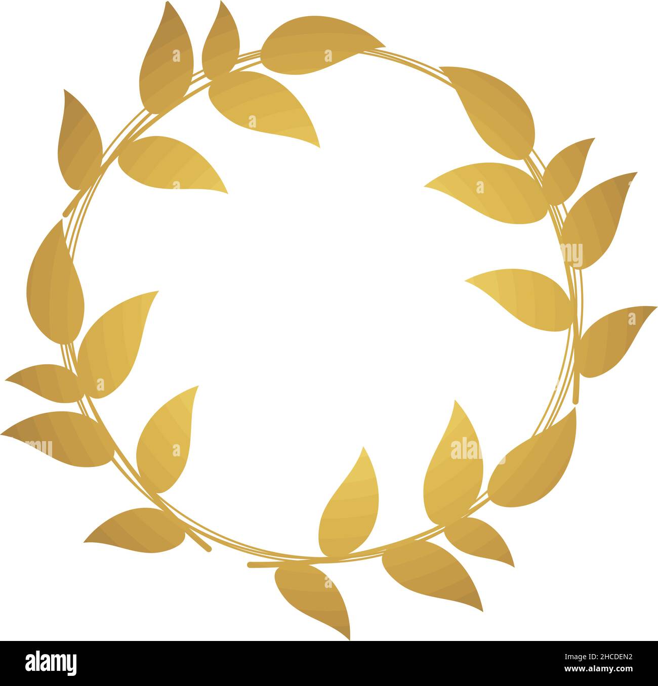 golden laurel wreath image over white Stock Vector Image & Art - Alamy