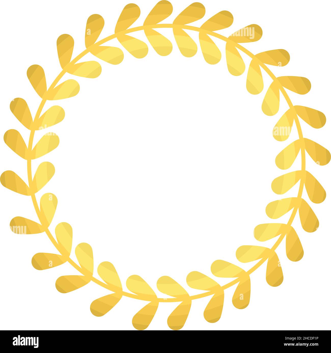 golden laurel wreath over white Stock Vector Image & Art - Alamy