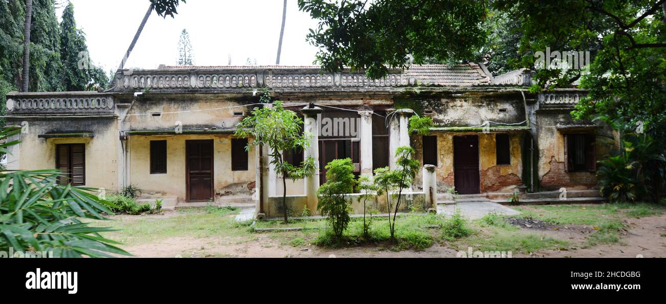 An old colonial British building on Church street in Bangalore, India. Stock Photo