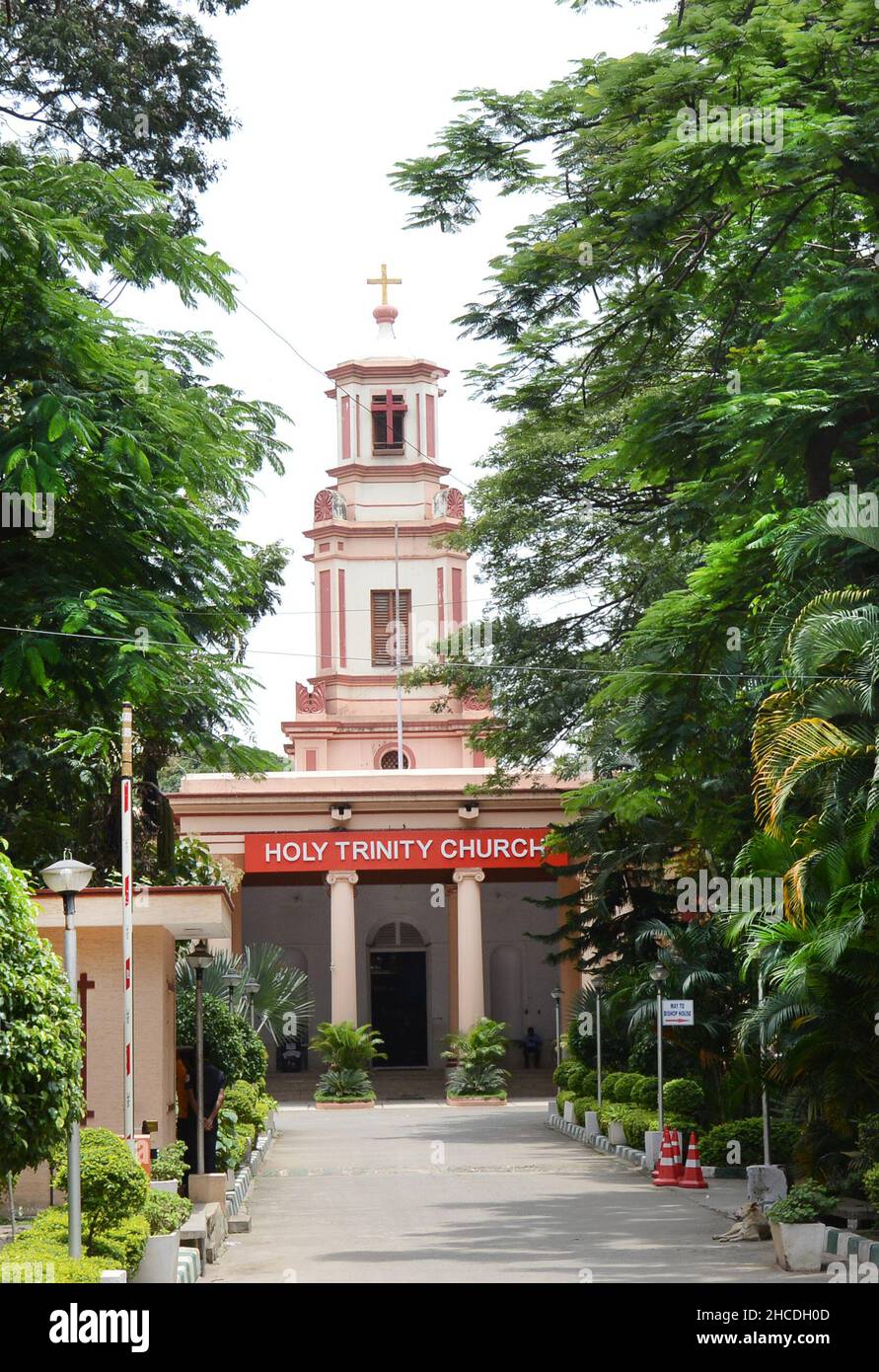 Holy Trinity church in Bangalore, India. Stock Photo