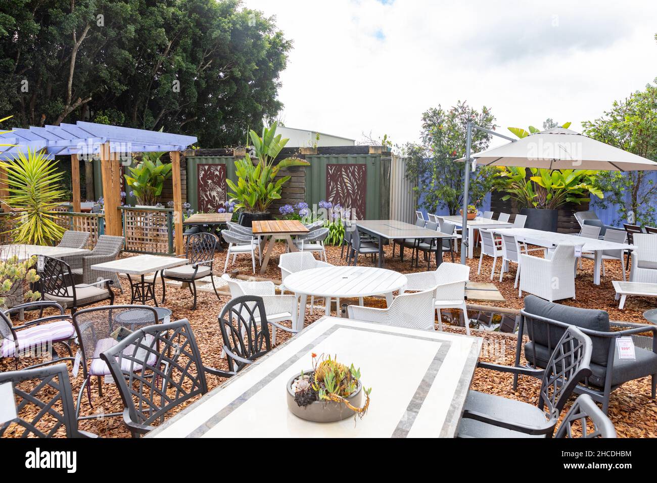 outdoor garden furniture and dining sets for sale at a store in Sydney