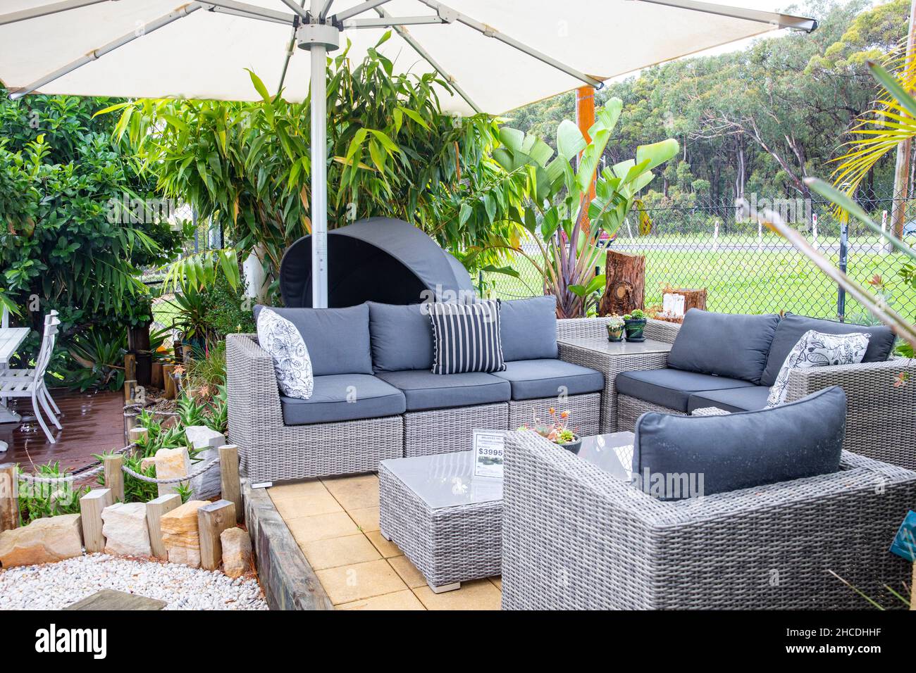 Outdoor furniture and seating for sale at a store in Sydney, NSW