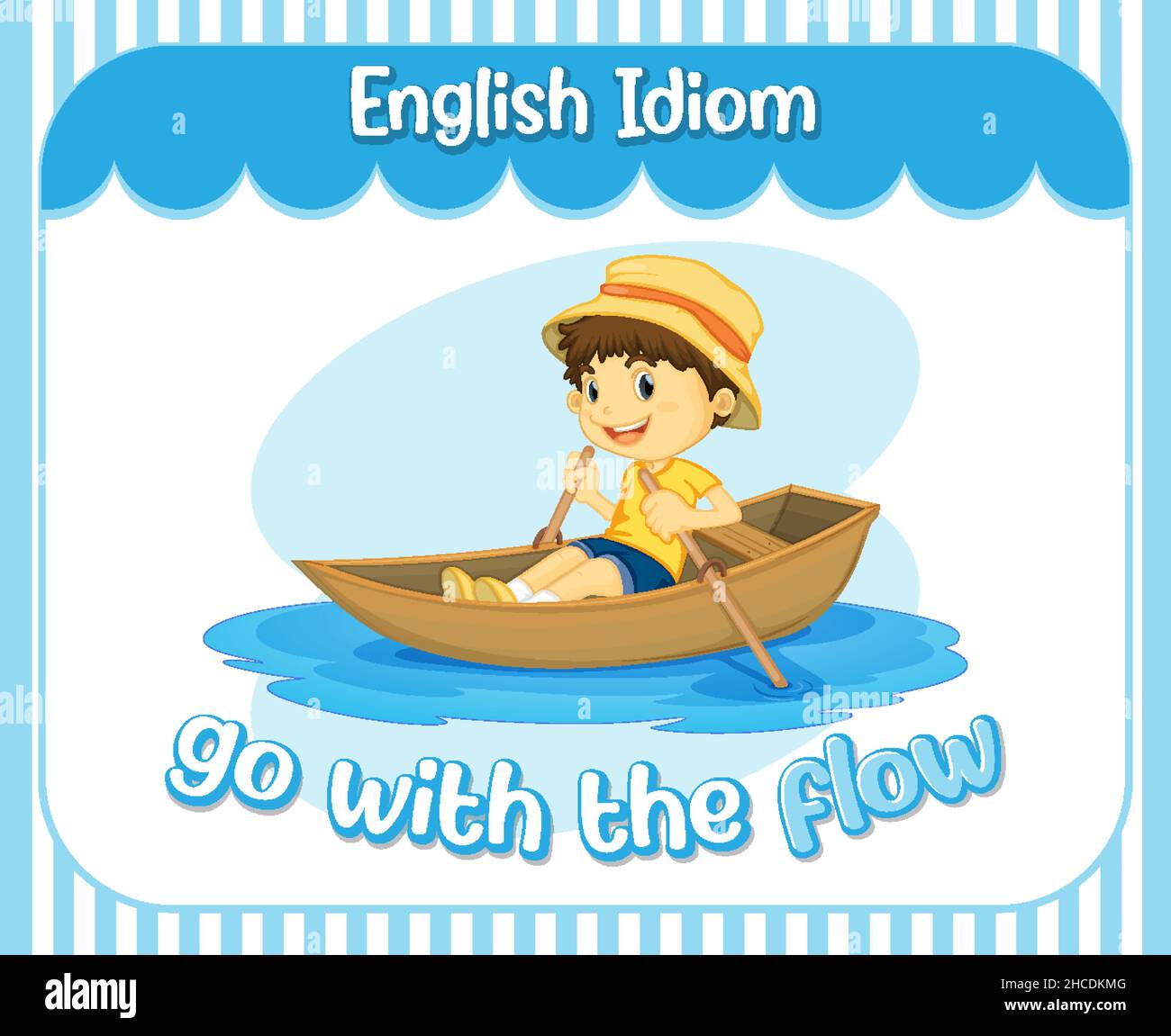 english-idiom-with-picture-description-for-go-with-the-flow