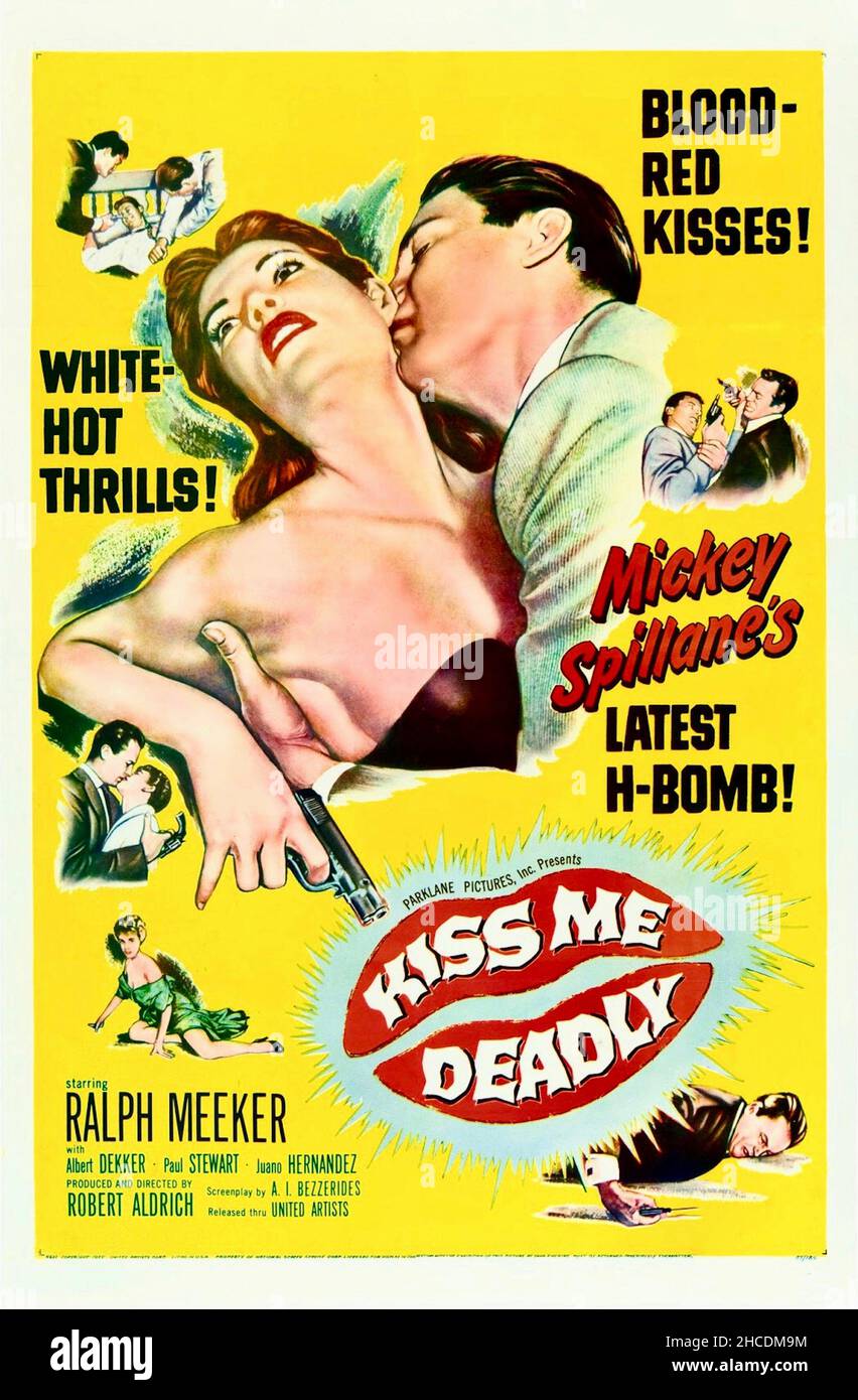 Kiss me Deadly film poster Stock Photo
