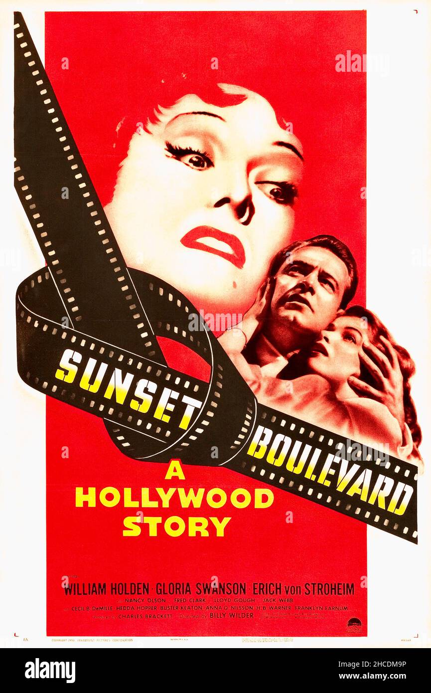 Sunset Boulevard - A Hollywood Story film poster Stock Photo - Alamy
