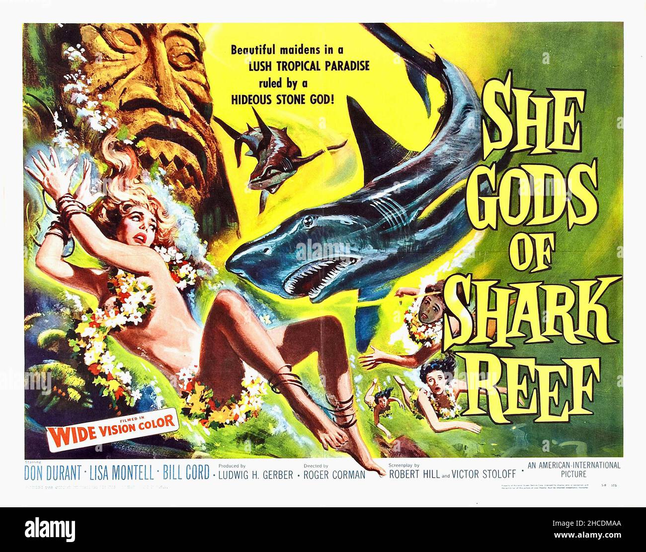 She Gods of Shark Reef film poster Stock Photo