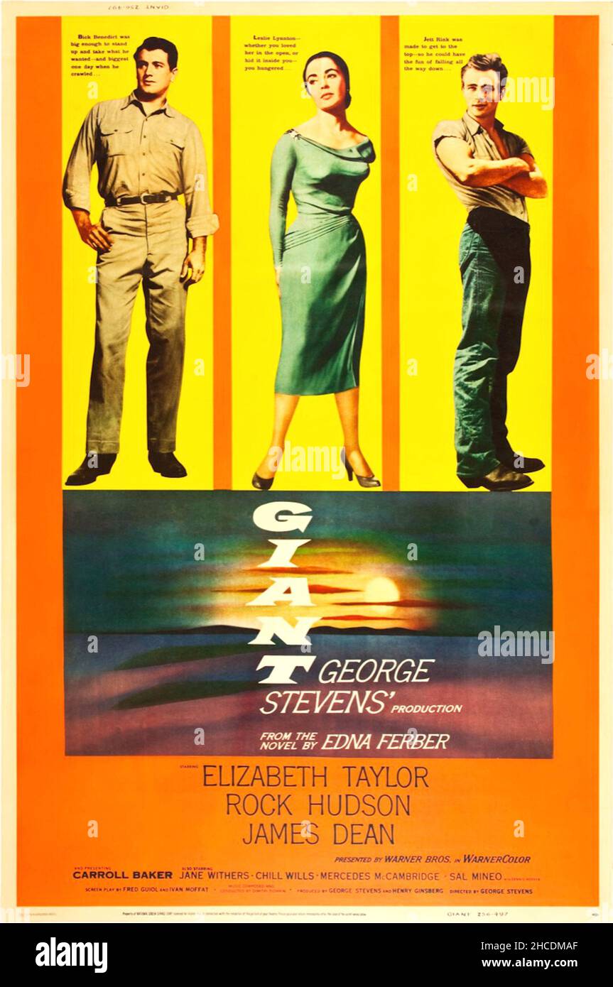 Bill Gold designed film poster for Giant Stock Photo