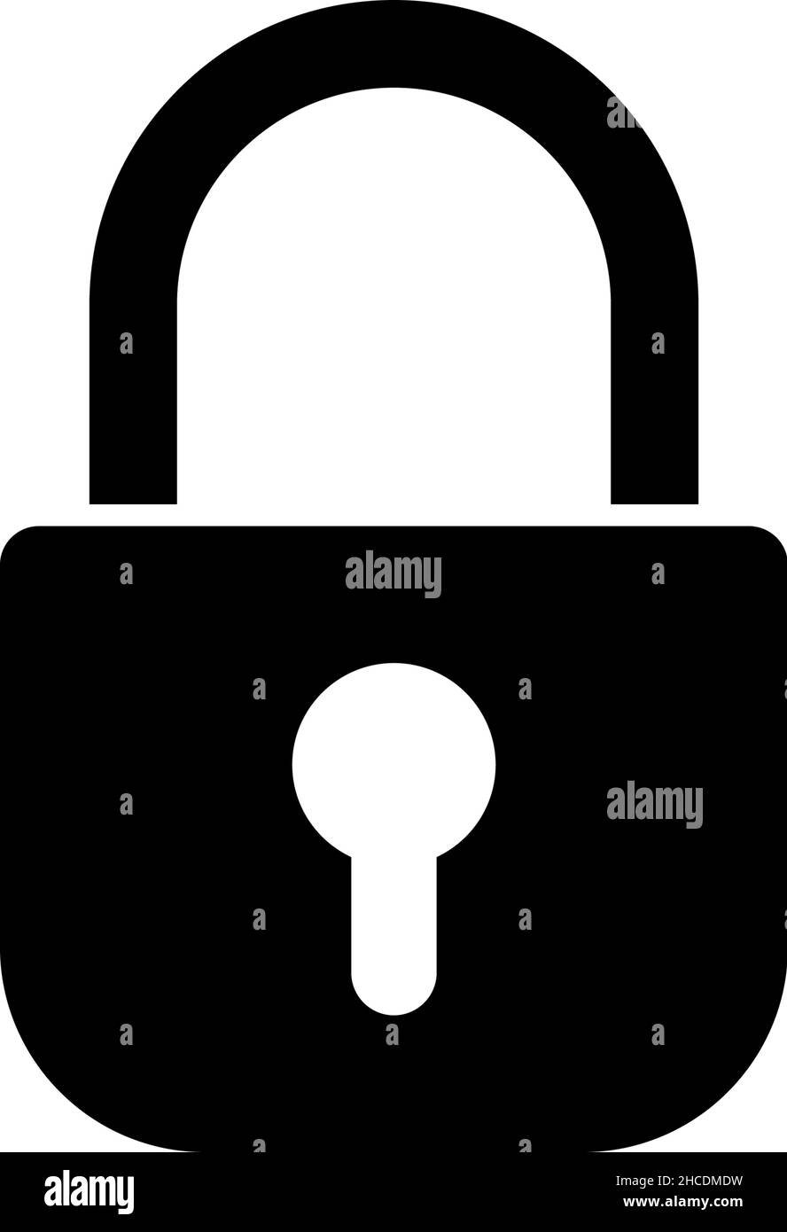 Padlock icon design template vector isolated Stock Vector Image & Art