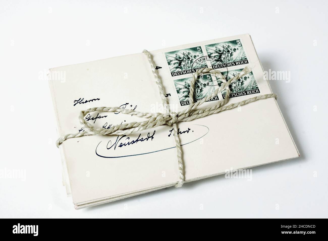 a bundle of field post isolated, Stock Photo