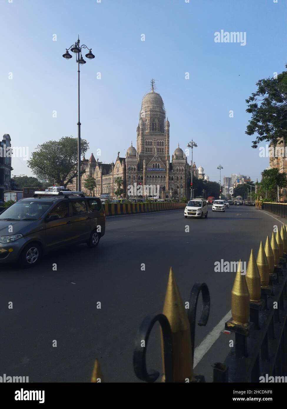 Old architectural building of Mumbai Mahanagar Palika near VT Station in Mumbai state Maharashtra India Stock Photo