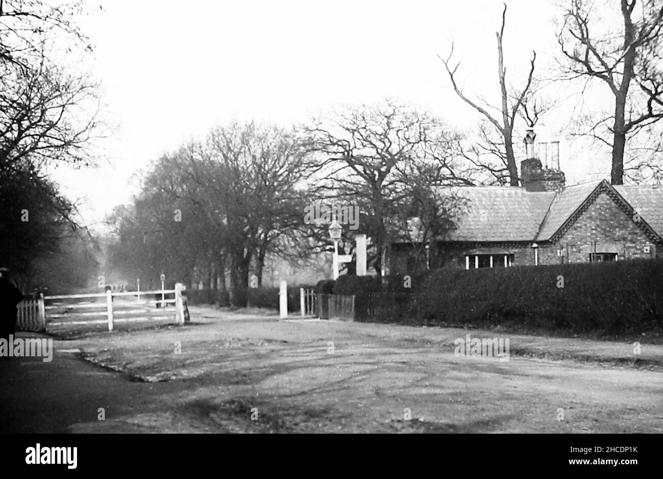 Toll gate and toll house, Sydenham, London, early 1900s Stock Photo Alamy