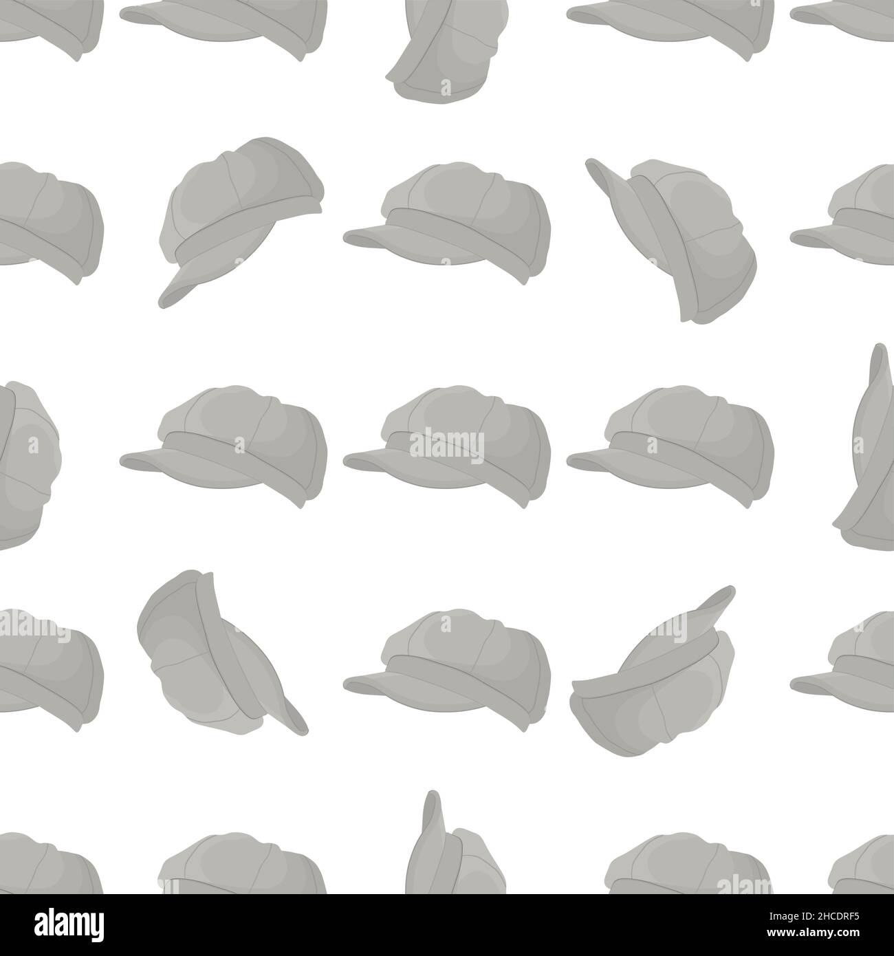 Illustration on theme colored pattern hats visor, beautiful caps in white background. Caps