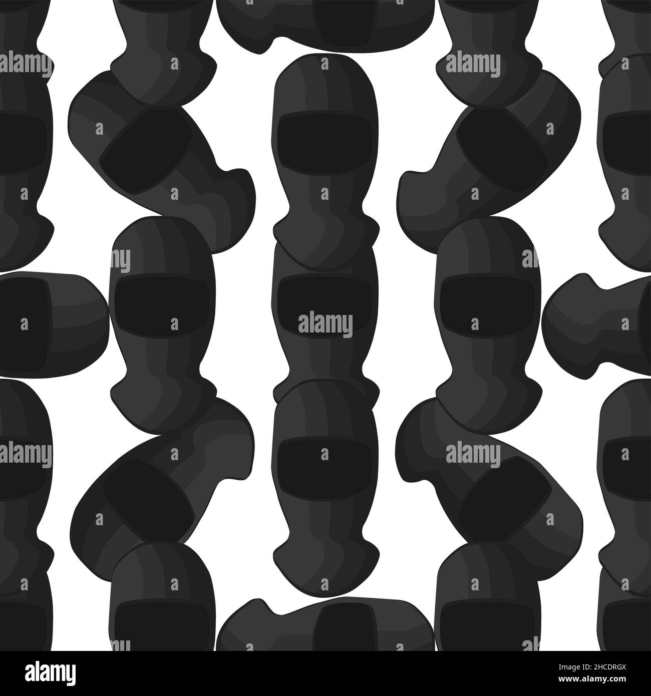 Illustration on theme pattern hats balaclava, beautiful caps in white ...