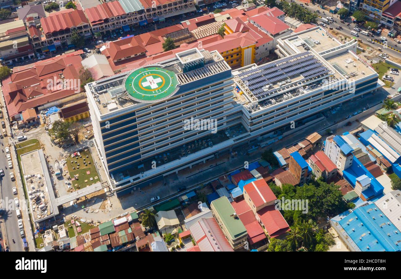 Phnom Penh. 21st Dec, 2021. Aerial photo taken on Dec. 21, 2021 shows ...