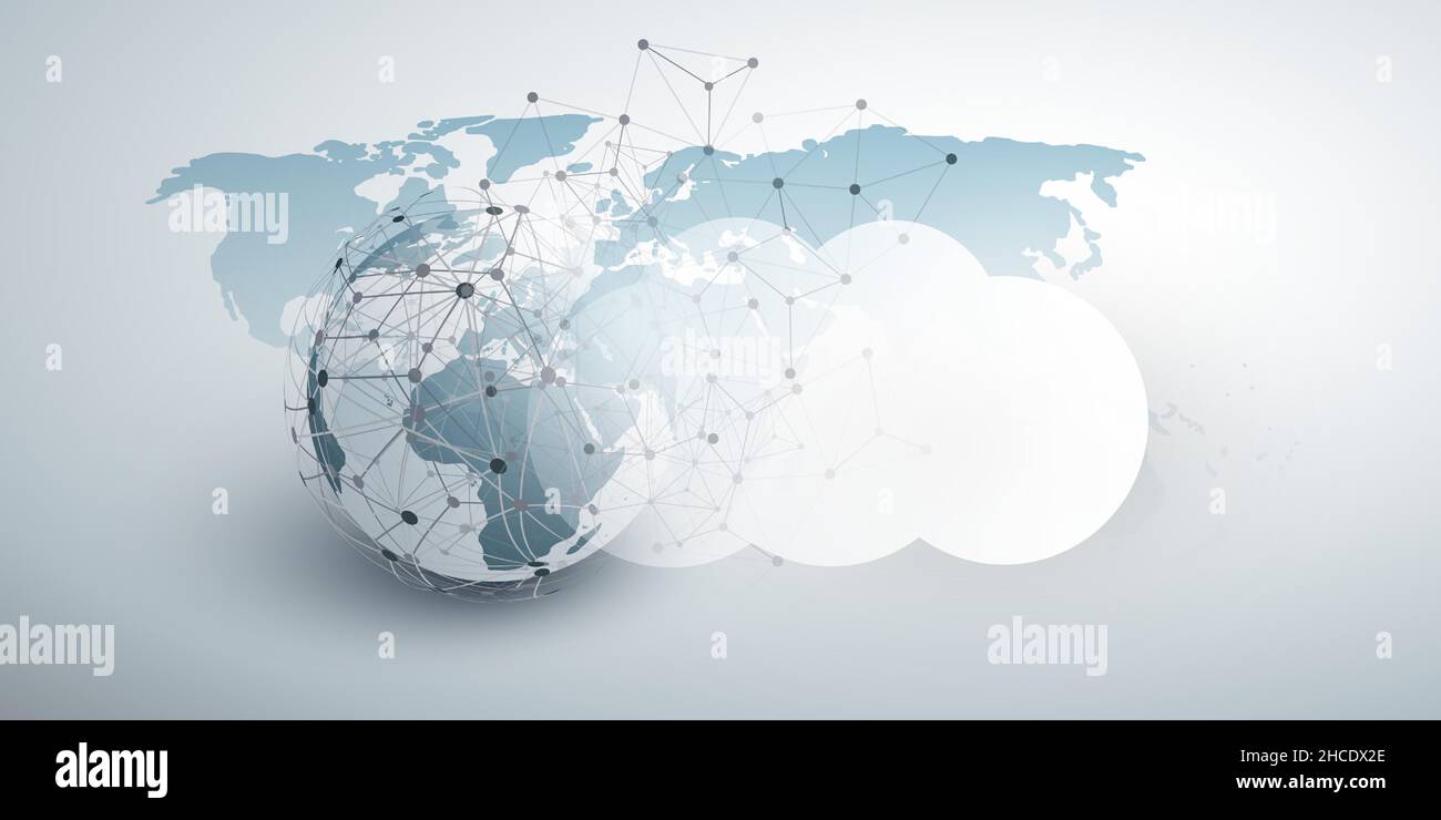 Cloud Computing Design Concept - Digital Connections, Technology ...