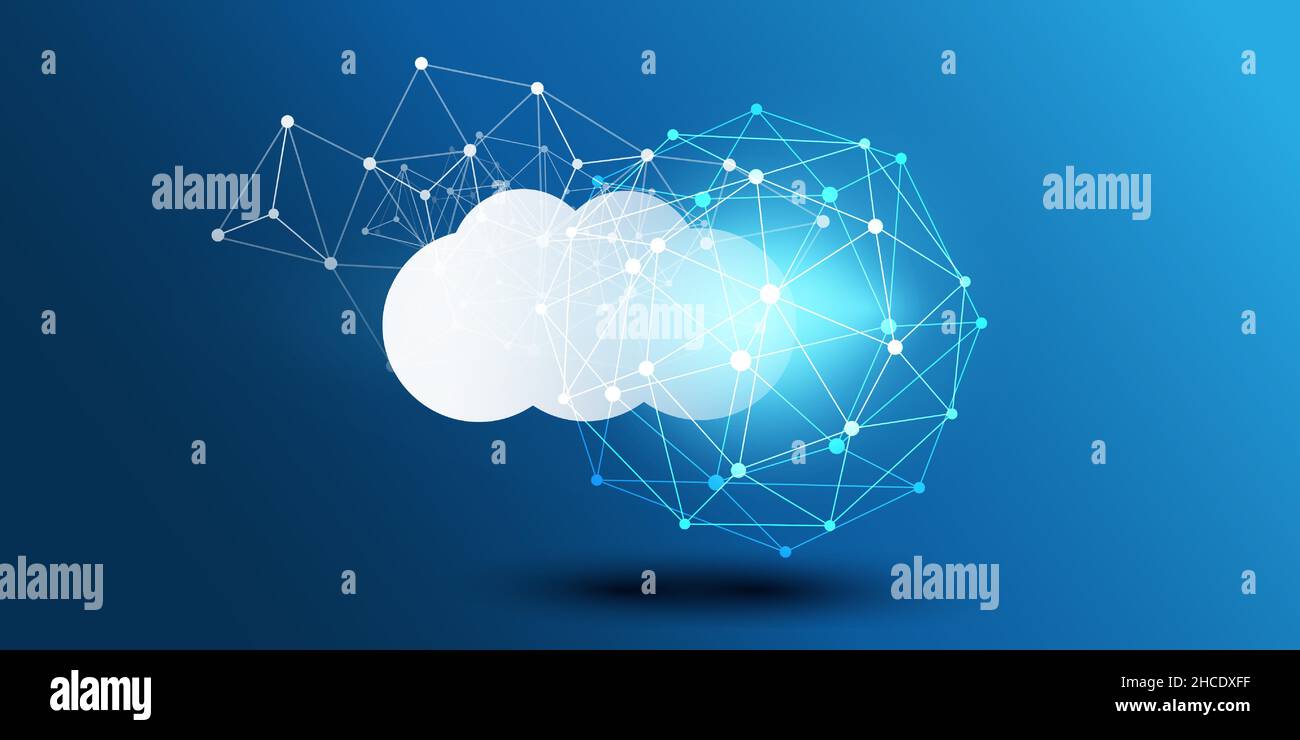 Cloud Computing Design Concept - Digital Connections, Technology ...
