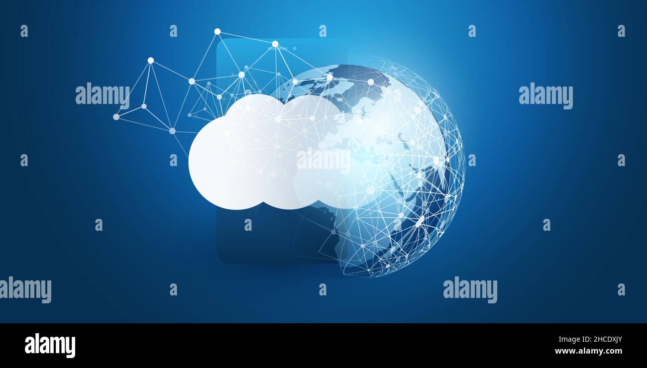 Cloud Computing Design Concept - Digital Connections, Technology ...