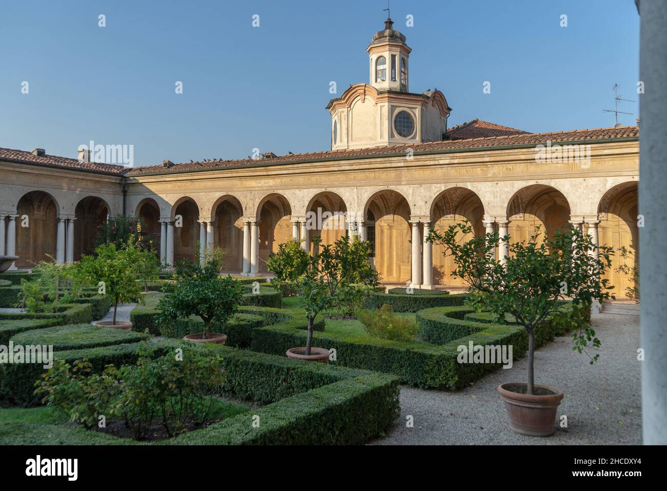 Ducal Palace, Museum, Old court, Garden, Mantua, Lombardy, Italy, Europe Stock Photo