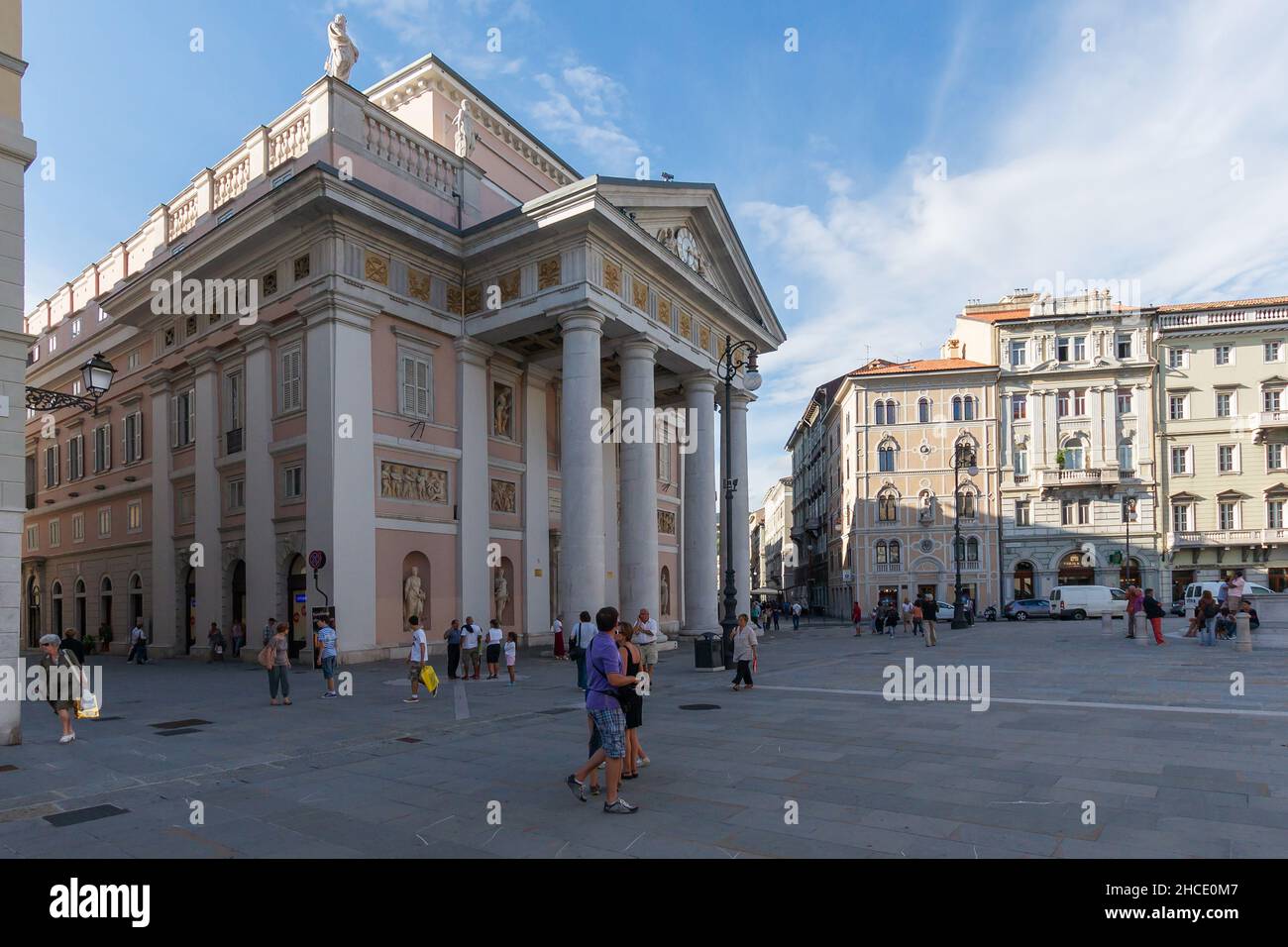 Piazza della Borsa square, Palazzo della Borsa Vecchia palace, Trieste,  Friuli Venezia Giulia, Italy, Europe Stock Photo - Alamy