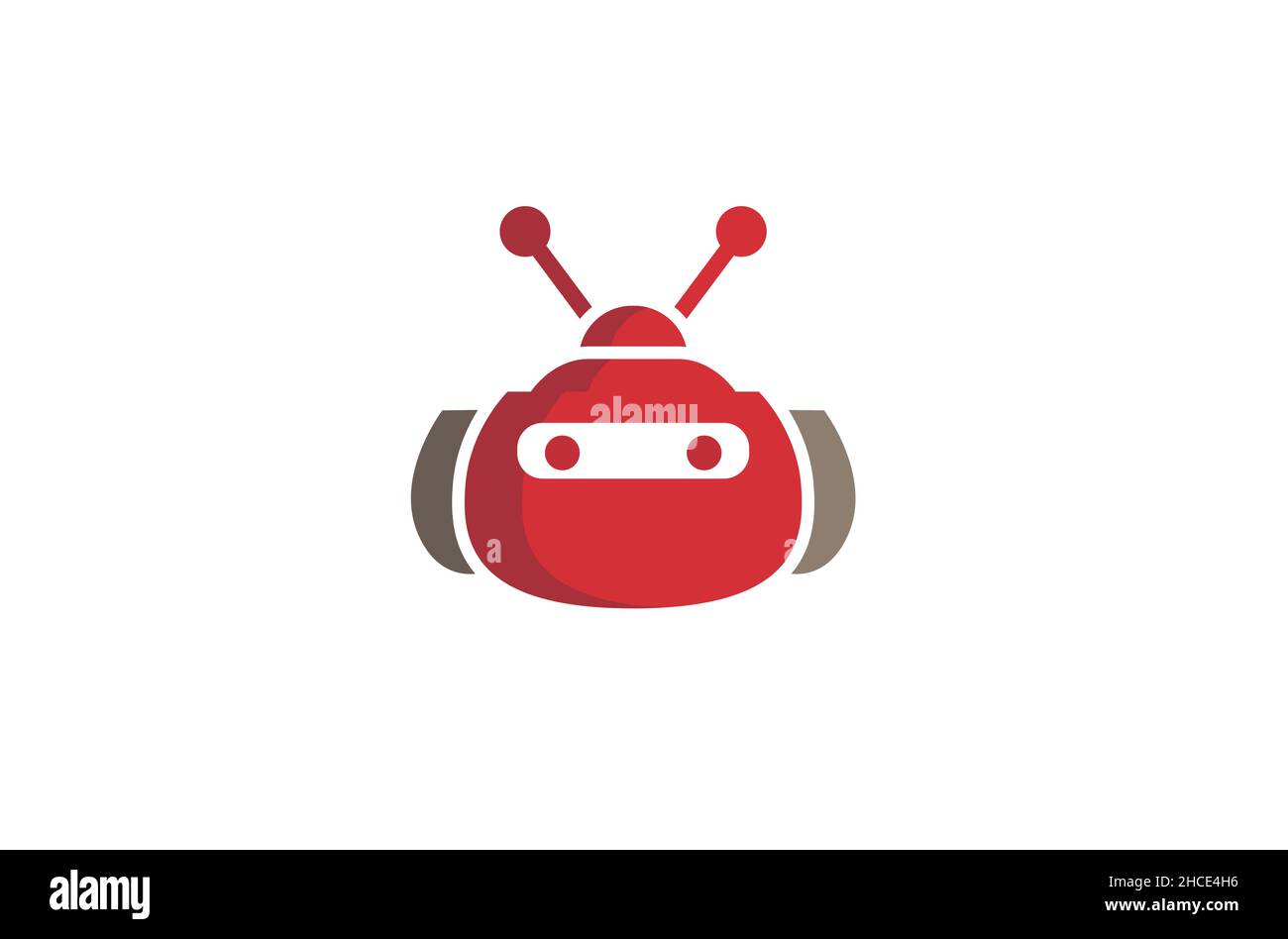 Creative Robot Head droid Logo Vector Symbol Design Illustration Stock ...