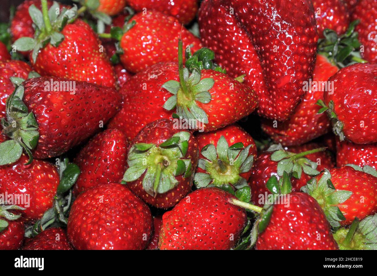 Fresh strawberry healthy snack Stock Photo - Alamy
