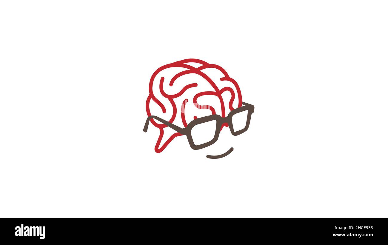 Creative Brain Geek Vector Logo Design Symbol Illustration Stock Vector ...