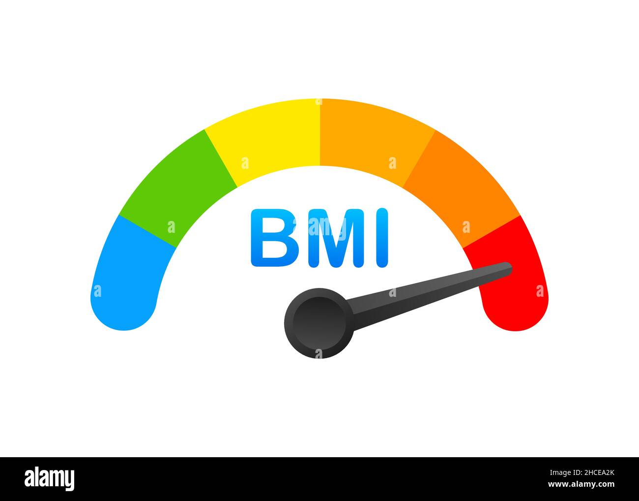 Indikator bmi on white background. Chart concept. Vector icon. Stock Vector