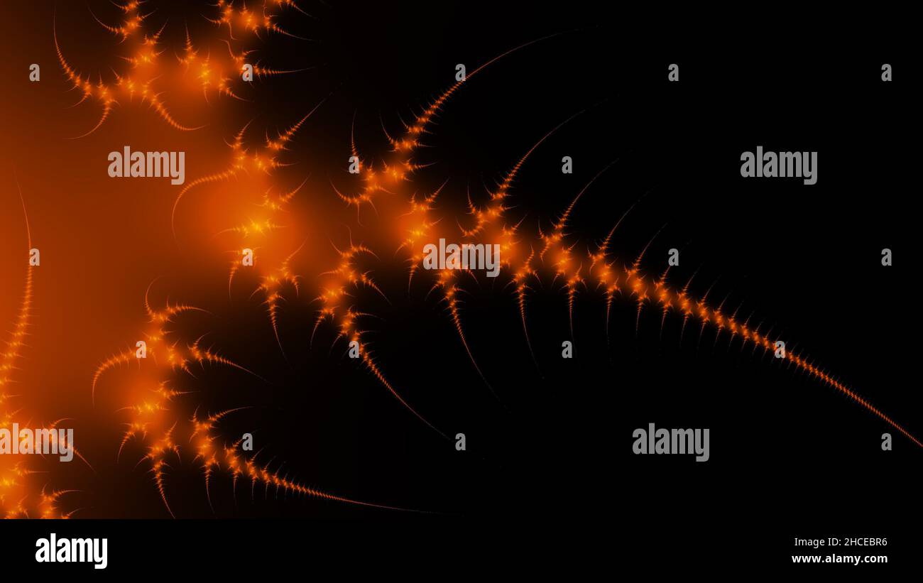 A beautiful illustration with dark orange patterns Stock Photo - Alamy