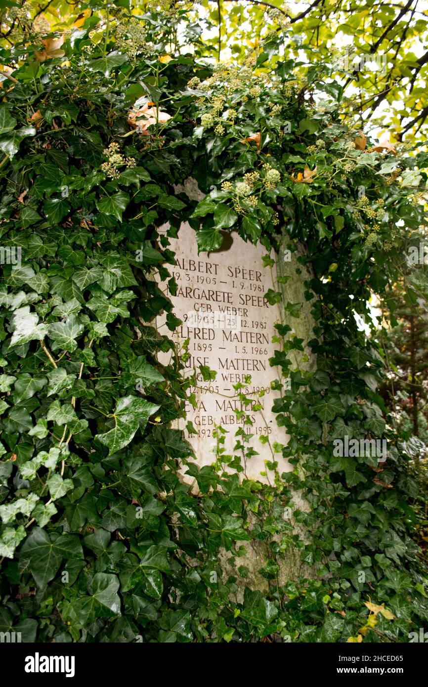 Albert Speer grave in Heidelberg, Germany Stock Photo