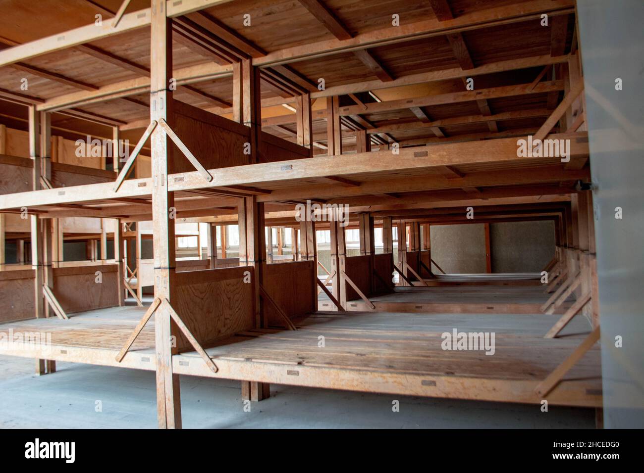 Nazi concentration camp barrack hi-res stock photography and images - Alamy