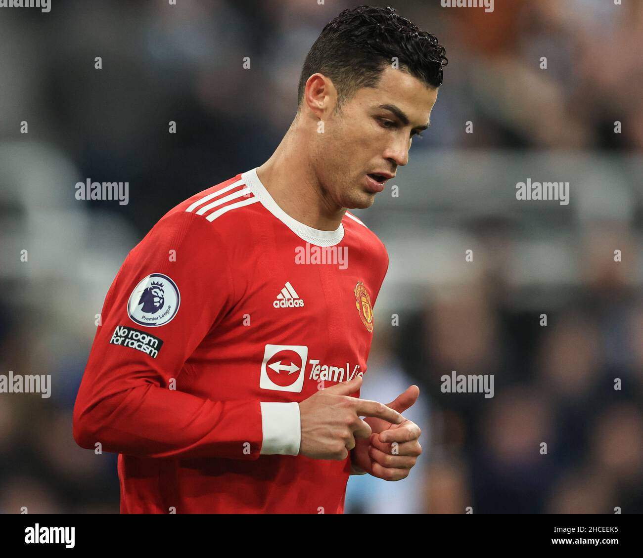 Newcastle, UK. 27th Dec, 2021. Cristiano Ronaldo #7 of Manchester United during the game in Newcastle, United Kingdom on 12/27/2021. (Photo by Mark Cosgrove/News Images/Sipa USA) Credit: Sipa USA/Alamy Live News Stock Photo