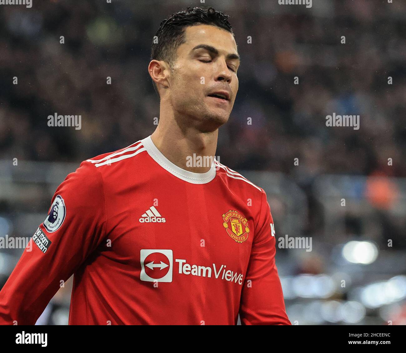 Newcastle, UK. 27th Dec, 2021. Cristiano Ronaldo #7 of Manchester United during the game in Newcastle, United Kingdom on 12/27/2021. (Photo by Mark Cosgrove/News Images/Sipa USA) Credit: Sipa USA/Alamy Live News Stock Photo