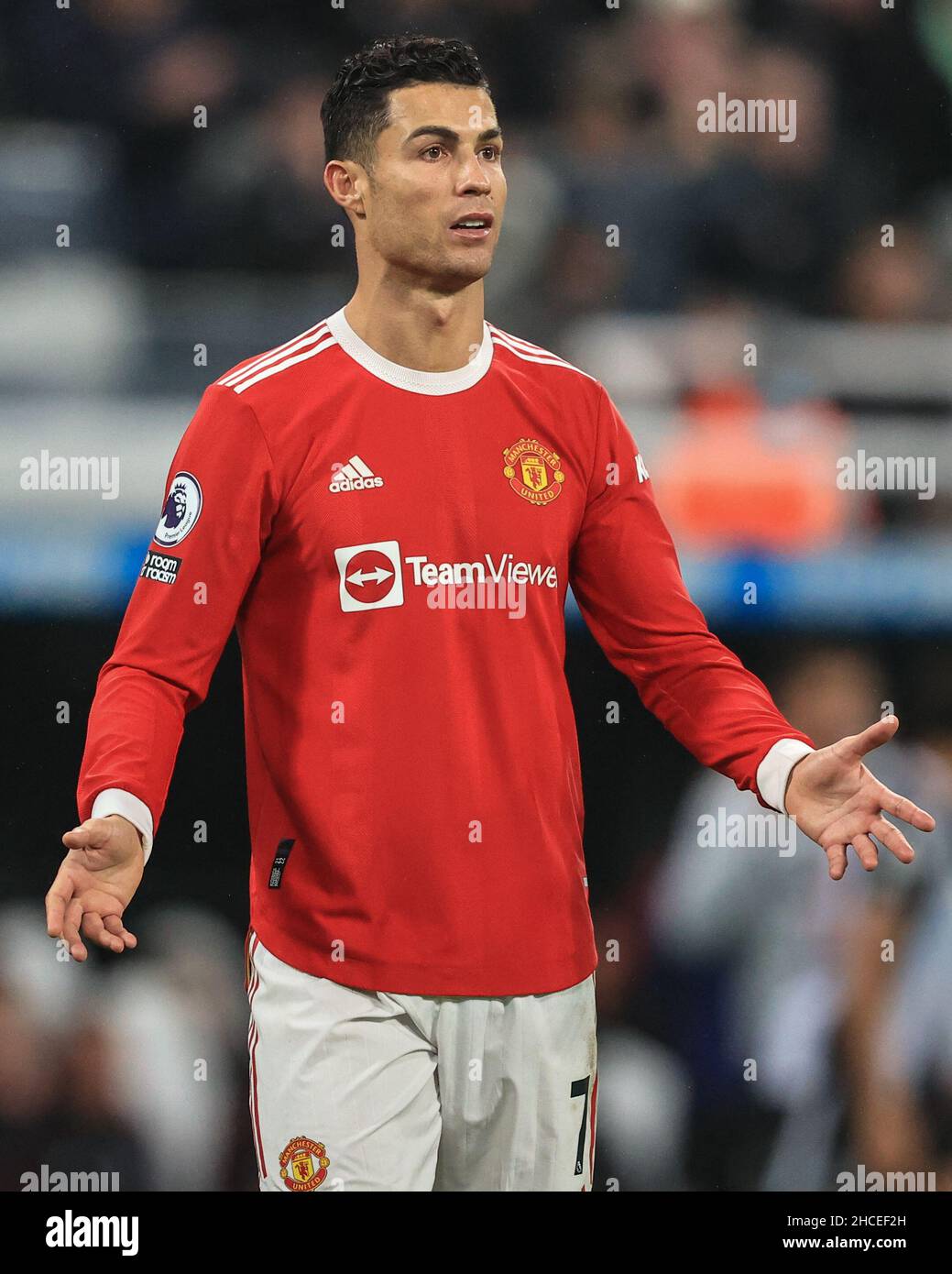 Newcastle, UK. 27th Dec, 2021. Cristiano Ronaldo #7 of Manchester United during the game in Newcastle, United Kingdom on 12/27/2021. (Photo by Mark Cosgrove/News Images/Sipa USA) Credit: Sipa USA/Alamy Live News Stock Photo