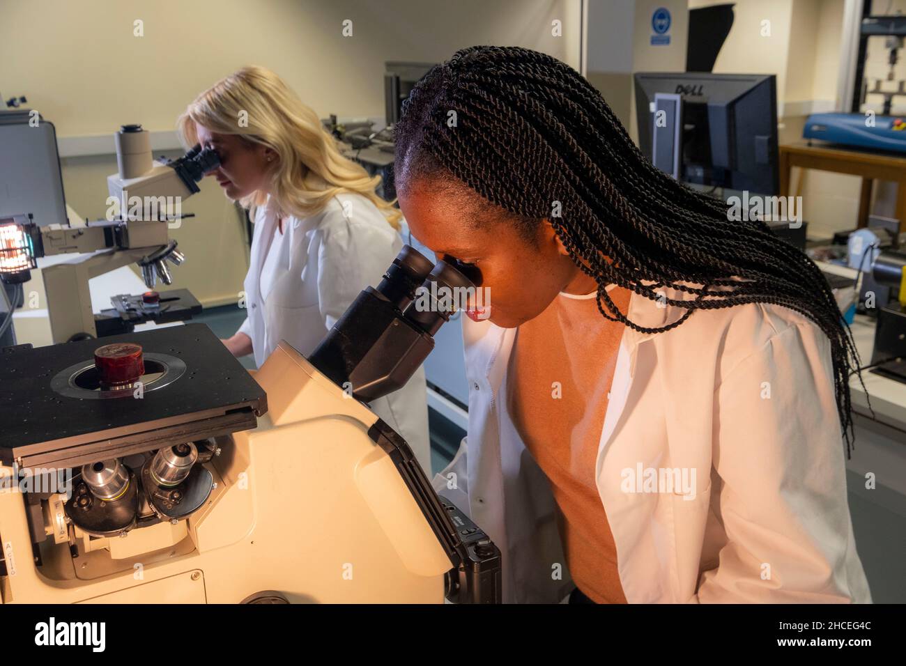 Engineering Students in laboratory and workshop Stock Photo - Alamy