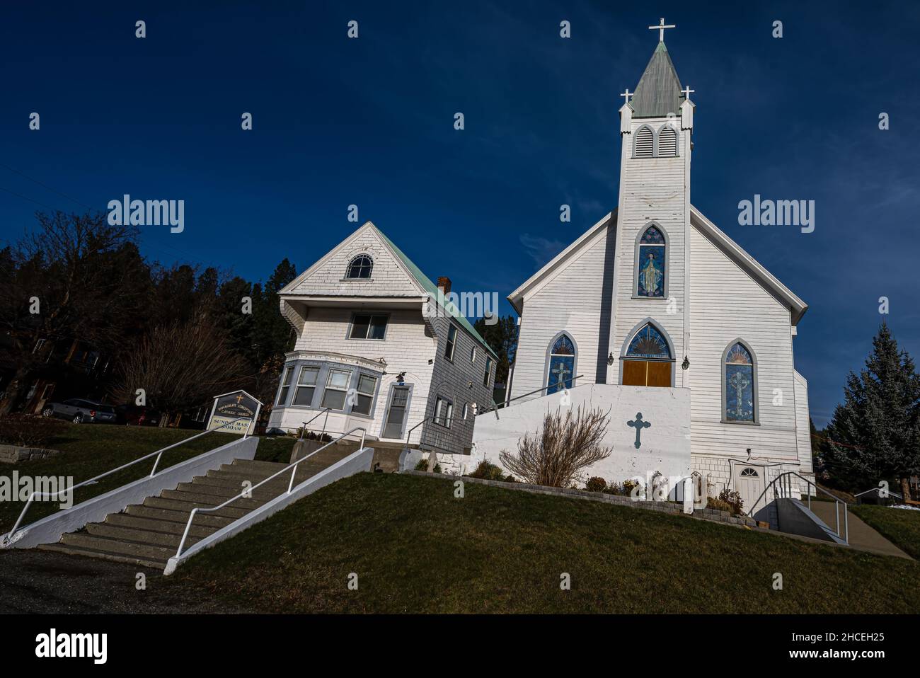 Immaculate Conception Catholic Church in Roslyn, WA Stock Photo Alamy