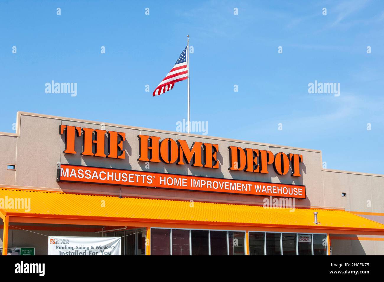 Home Depot sign in Quincy Massachusetts USA Stock Photo Alamy