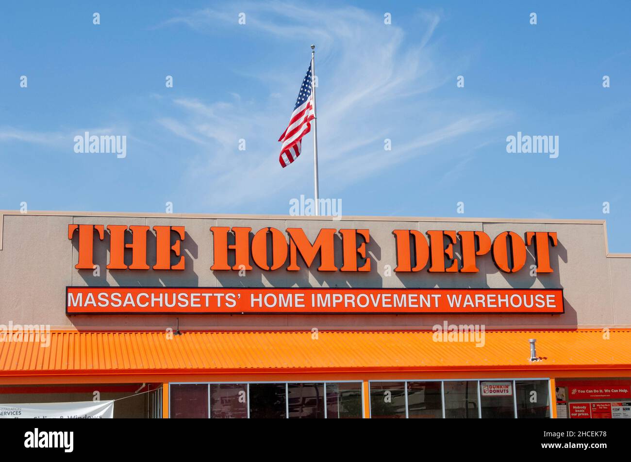 Home Depot sign in Quincy Massachusetts USA Stock Photo Alamy
